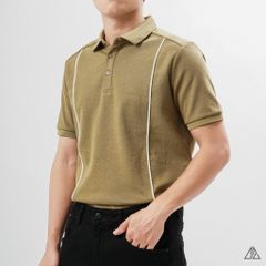 Áo polo phối 2 sọc đứng ngực