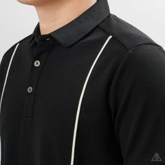 Áo polo phối 2 sọc đứng ngực