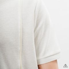 Áo polo phối 2 sọc đứng ngực