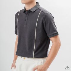 Áo polo phối 2 sọc đứng ngực