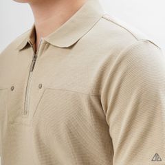 Áo polo ráp ngực dây kéo