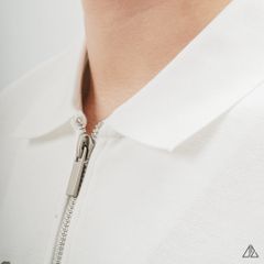 Áo polo ráp ngực dây kéo