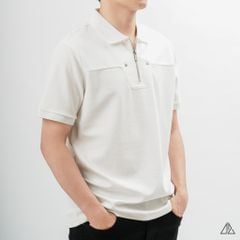 Áo polo ráp ngực dây kéo