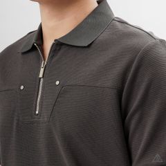 Áo polo ráp ngực dây kéo