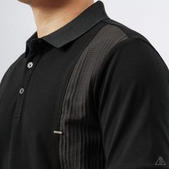 Áo polo phối vải nổi ngực
