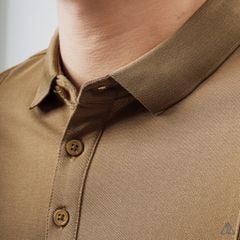 Áo polo phối vải nổi ngực