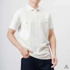 Áo polo phối vải nổi ngực