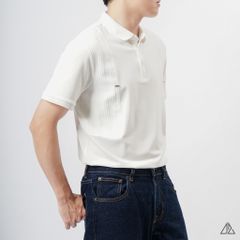Áo polo phối vải nổi ngực