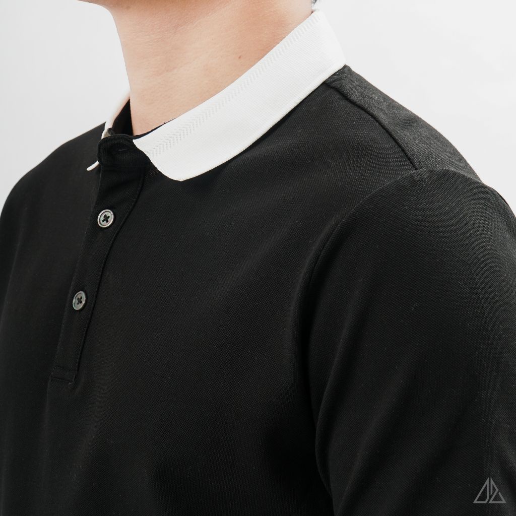Áo polo phối cổ màu