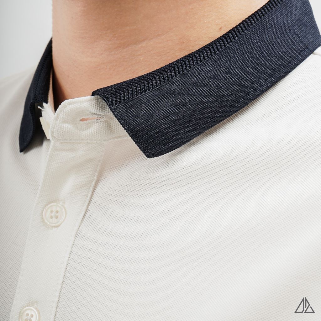 Áo polo phối cổ màu
