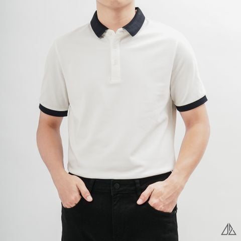 Áo polo phối cổ màu
