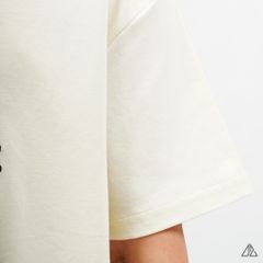 Áo thun cổ tròn thêu chữ RASKINGDYE