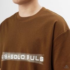 Áo thun cổ tròn in nổi BUSHSOLOPULS