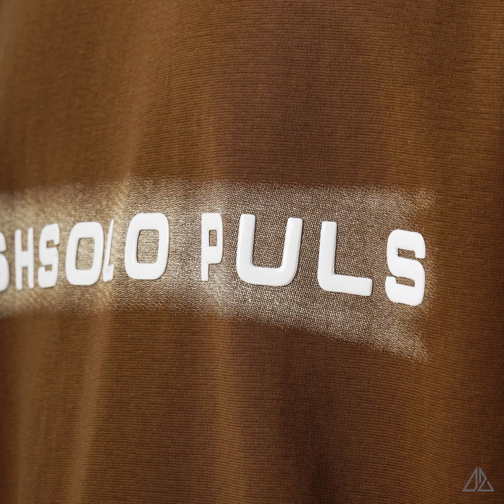 Áo thun cổ tròn in nổi BUSHSOLOPULS