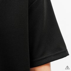 Áo thun cổ tròn vải gân in ngực YARENTS
