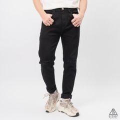 Quần jean đen rách gối DV226R