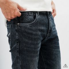 Quần jean xám xanh dập nổi túi B