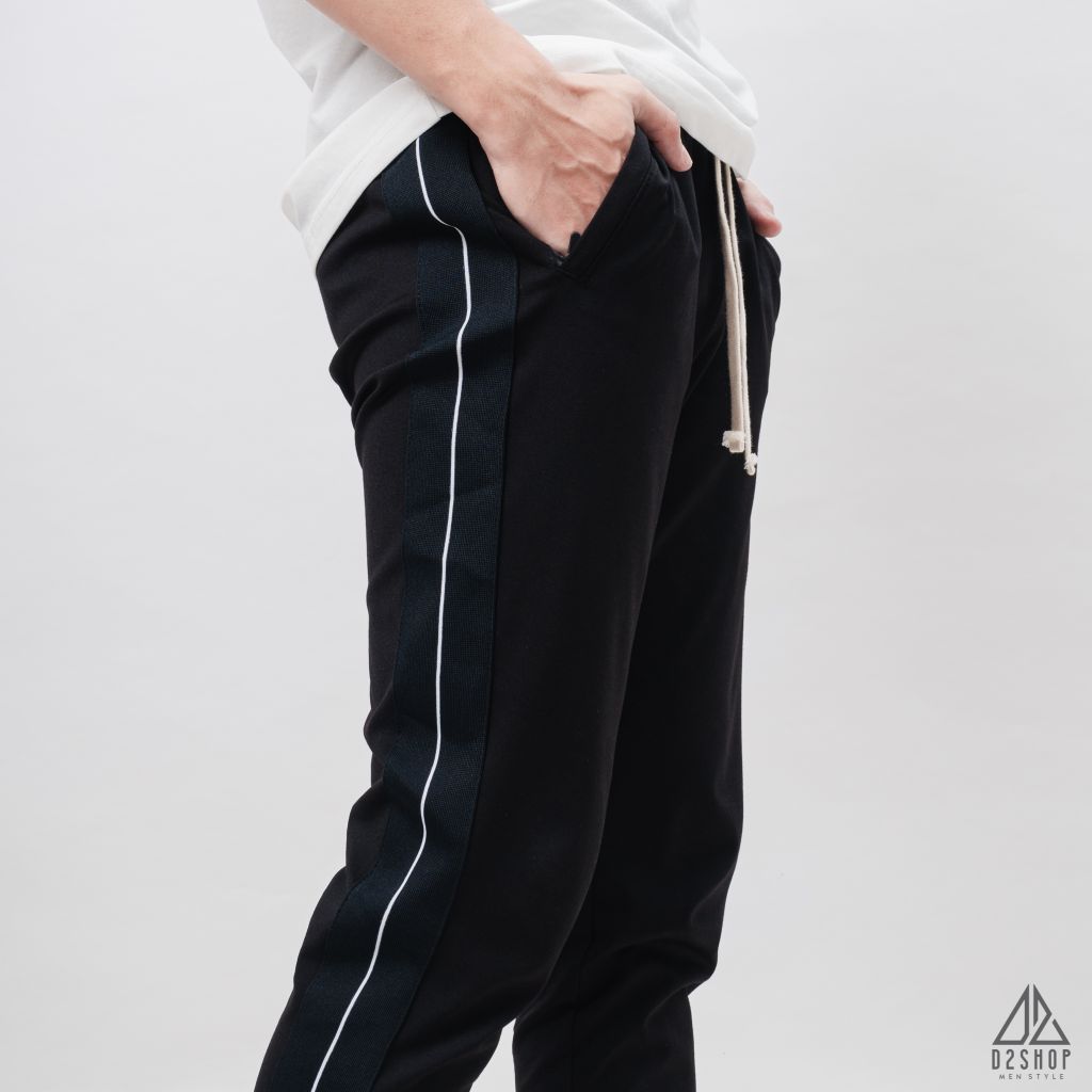 Quần thun dài phối viền sọc
