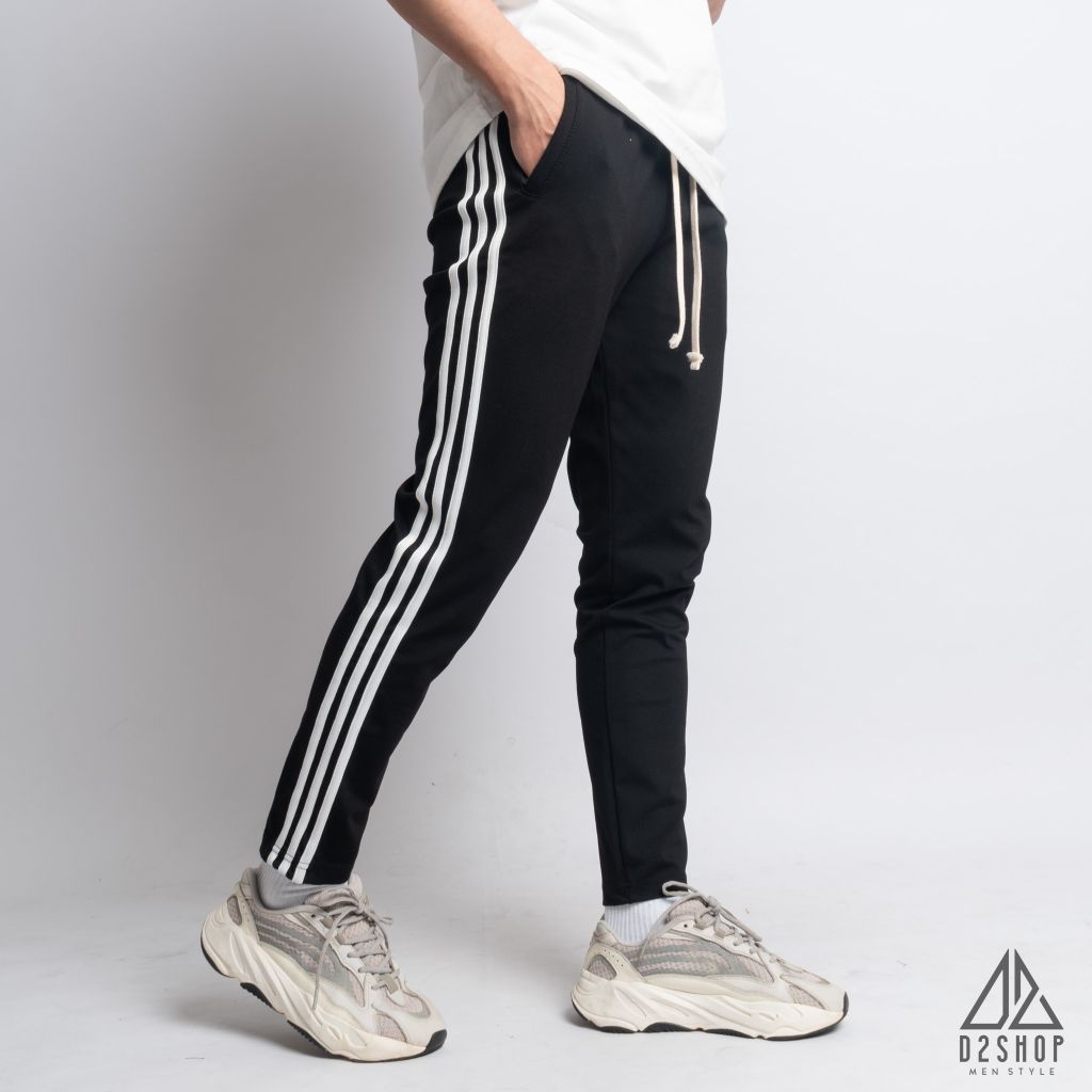 Quần thun dài phối viền sọc