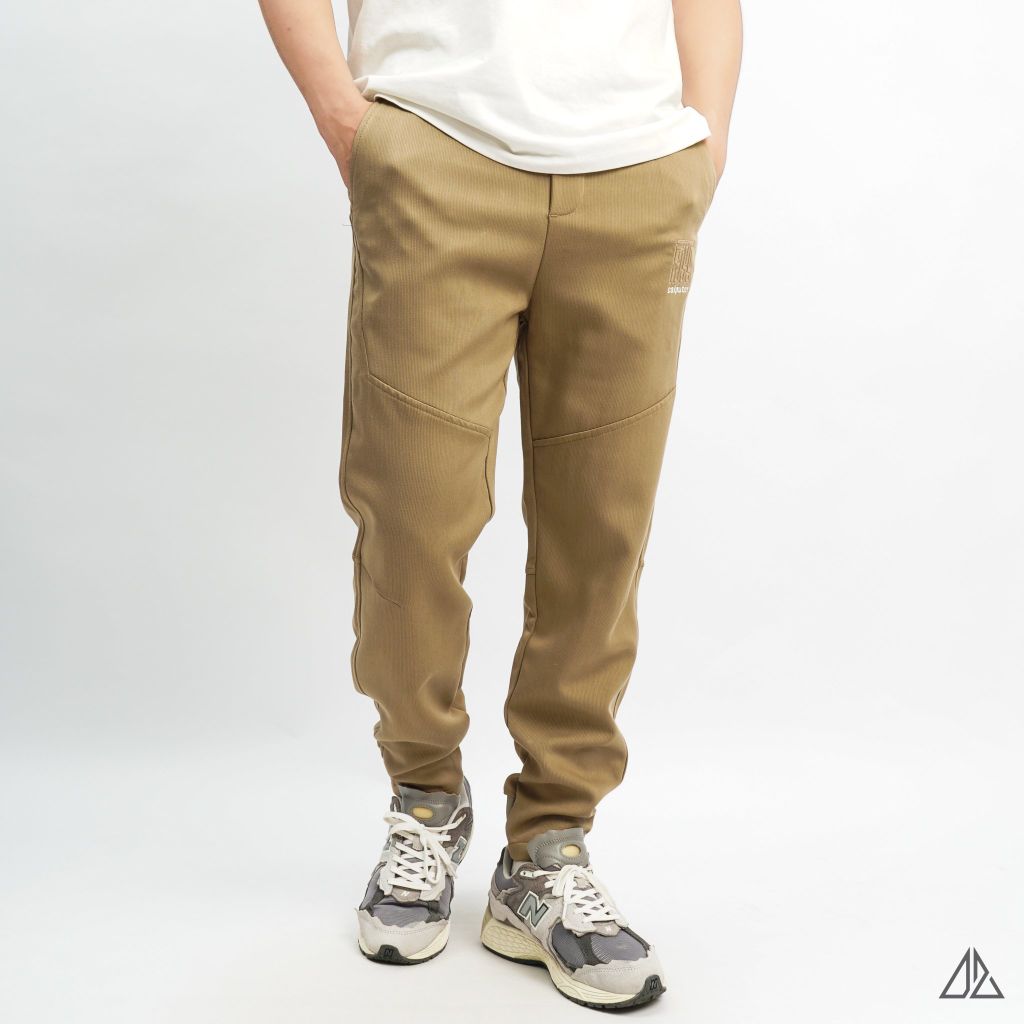 Quần jogger vải nỉ gân thêu CAIPUTER