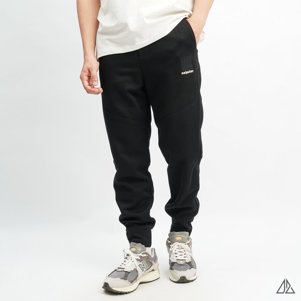 Quần jogger vải nỉ gân thêu CAIPUTER