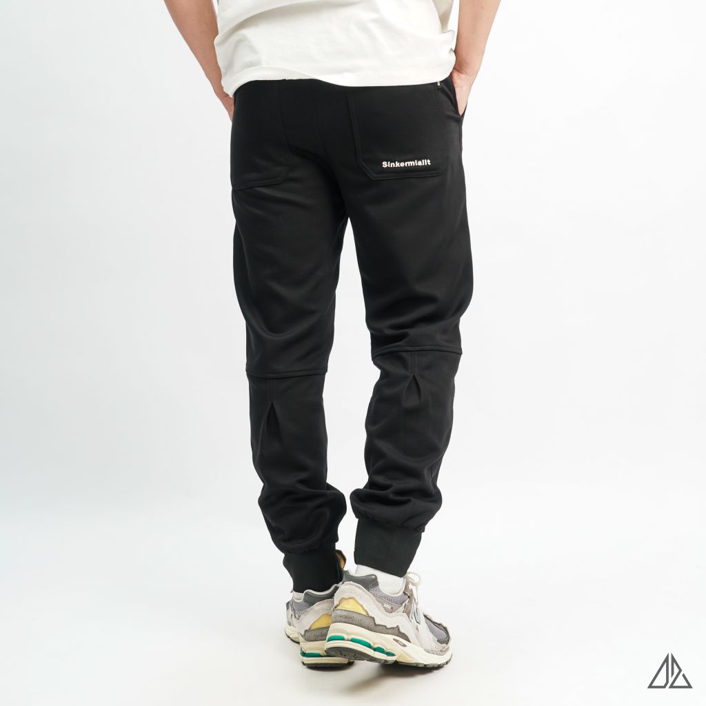 Quần jogger vải nỉ gân thêu CAIPUTER