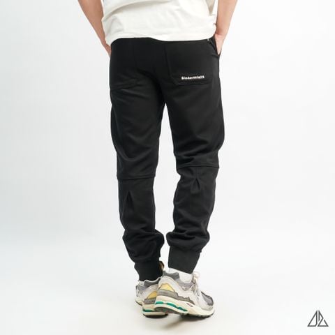 Quần jogger vải nỉ gân thêu CAIPUTER