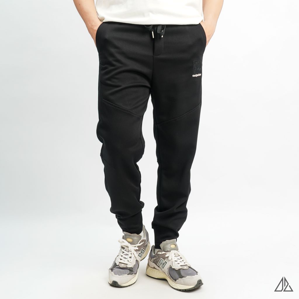 Quần jogger vải nỉ gân thêu CAIPUTER