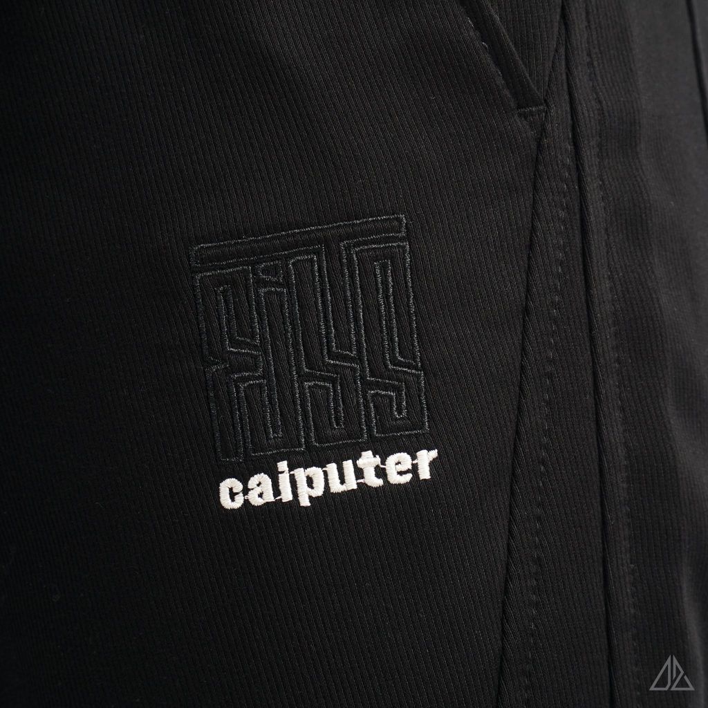 Quần jogger vải nỉ gân thêu CAIPUTER