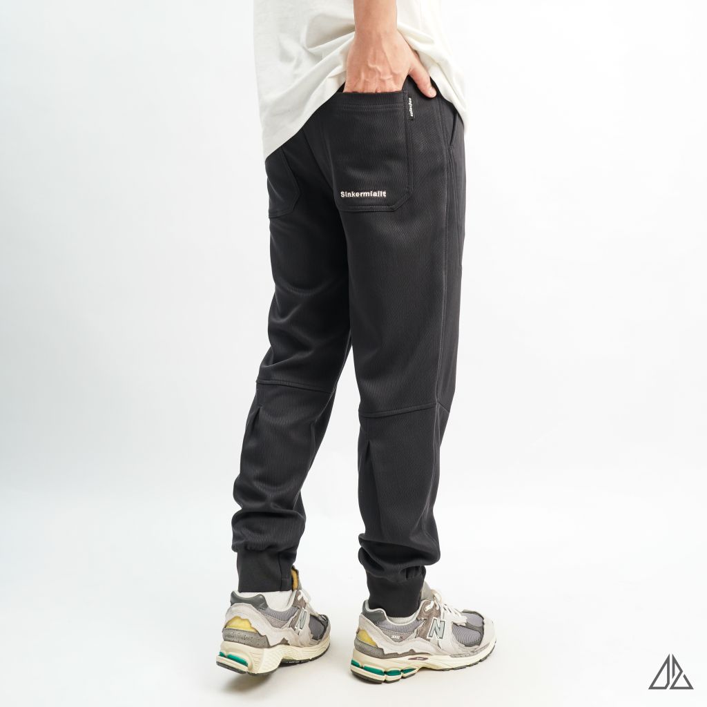 Quần jogger vải nỉ gân thêu CAIPUTER
