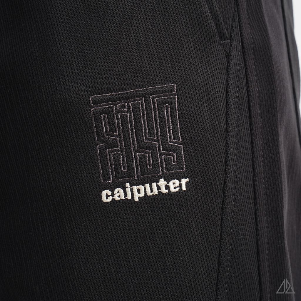 Quần jogger vải nỉ gân thêu CAIPUTER