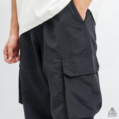 Quần dù ống xuông túi hộp, dây rút ống quần