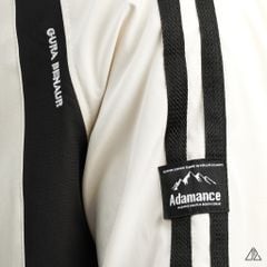 Áo khoác dù nón trùm phối viền tay áo raglan