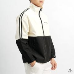 Áo khoác cổ đứng phối 2 màu, vải dù