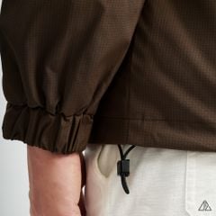 Áo khoác cổ đứng phối 2 màu, vải dù