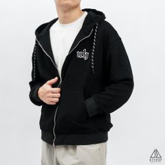 Áo khoác nỉ nón trùm thêu chữ UB