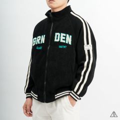 Áo khoác nhung cổ đúng thêu ngực GRNDEN