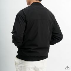 Áo khoác bomber phối túi sọc vải dù