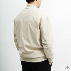Áo khoác bomber phối túi sọc vải dù