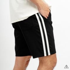 Quần đùi thun phối viền sọc