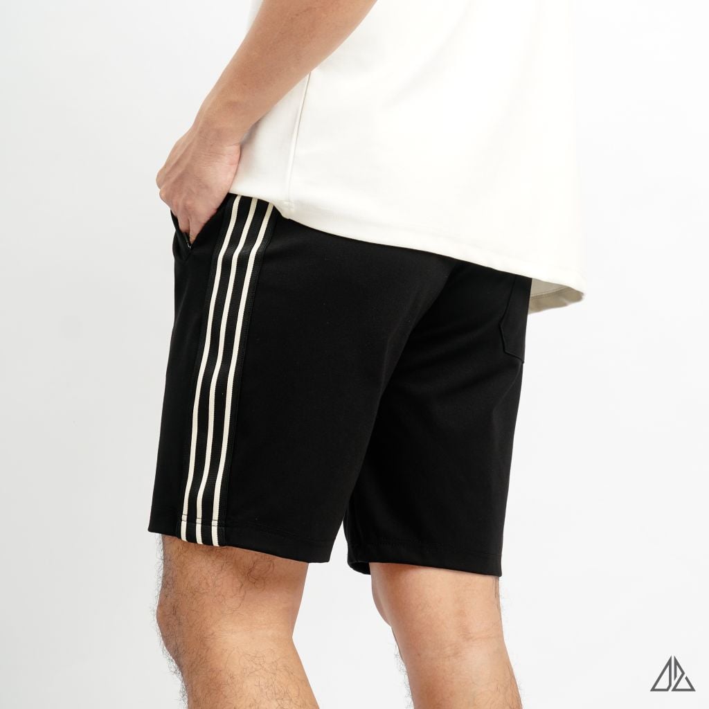 Quần đùi thun phối viền sọc