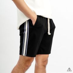 Quần đùi thun phối viền sọc