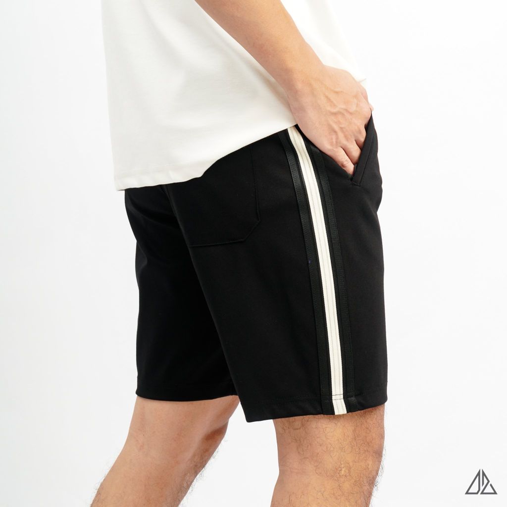 Quần đùi thun phối viền sọc