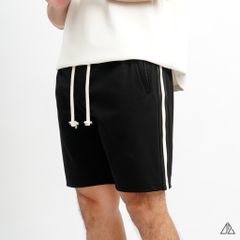 Quần đùi thun phối viền sọc