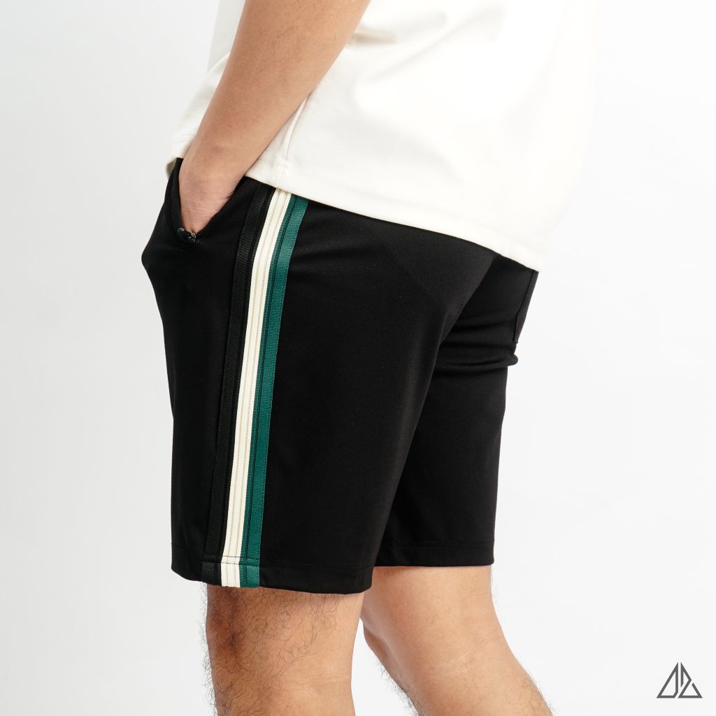 Quần đùi thun phối viền sọc