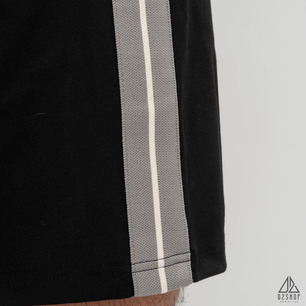 Quần đùi thun phối viền sọc