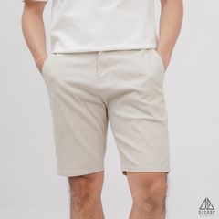 Quần short vải kaki gân tổ ong