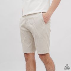Quần short vải kaki gân tổ ong