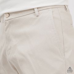 Quần short vải kaki gân tổ ong