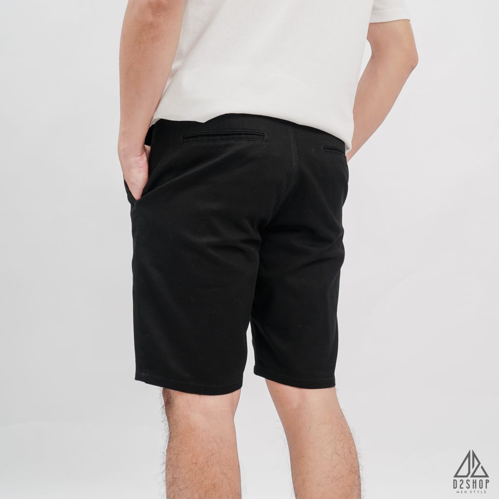 Quần short vải kaki gân tổ ong